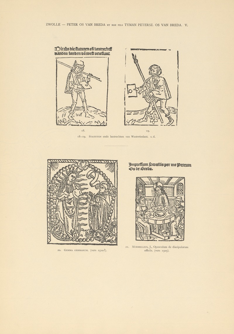Wouter Nijhoff - L’art typographique dans les Pays-Bas pendant les années 1500 à 1540 Pl.134