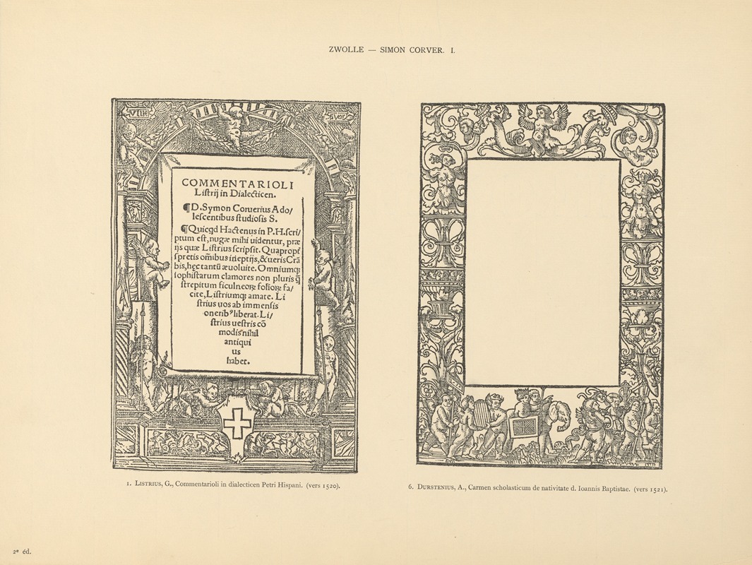 Wouter Nijhoff - L’art typographique dans les Pays-Bas pendant les années 1500 à 1540 Pl.137