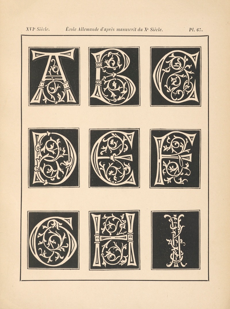 Alfred Prunaire - École Allemande d’après manuscrit du Xe siècle