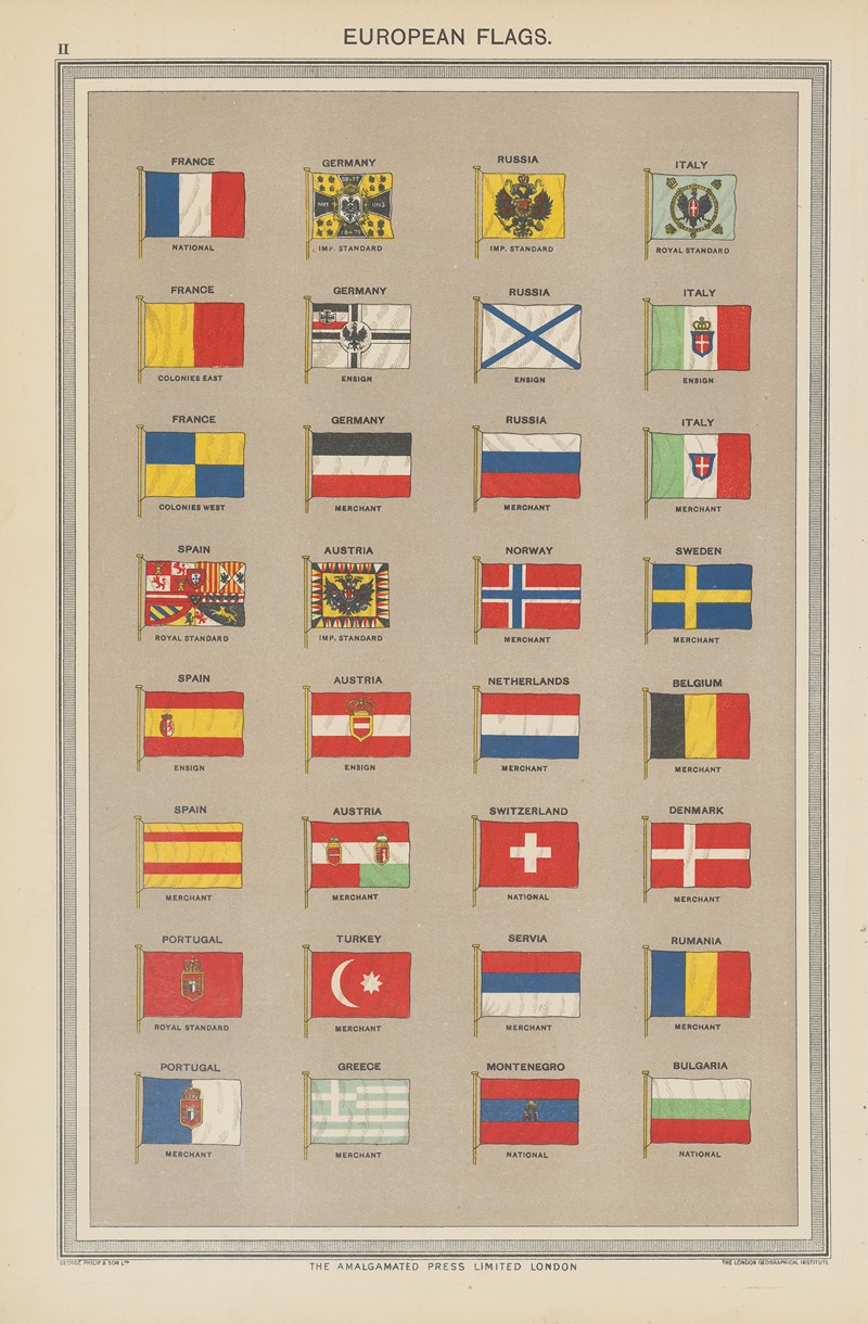 Amalgamated Press - European Flags