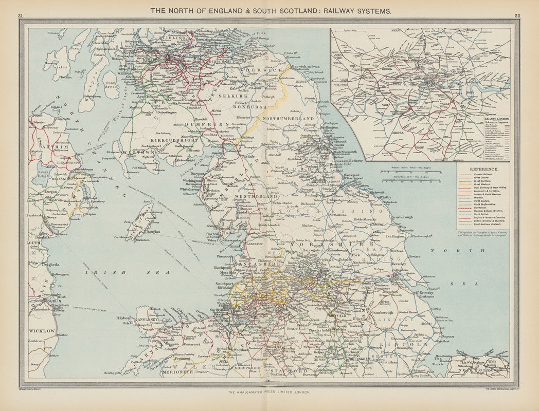 Amalgamated Press - The North of England and South Scotland Railway Systems