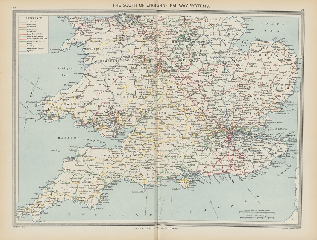 Amalgamated Press - The South of England—Railway Systems
