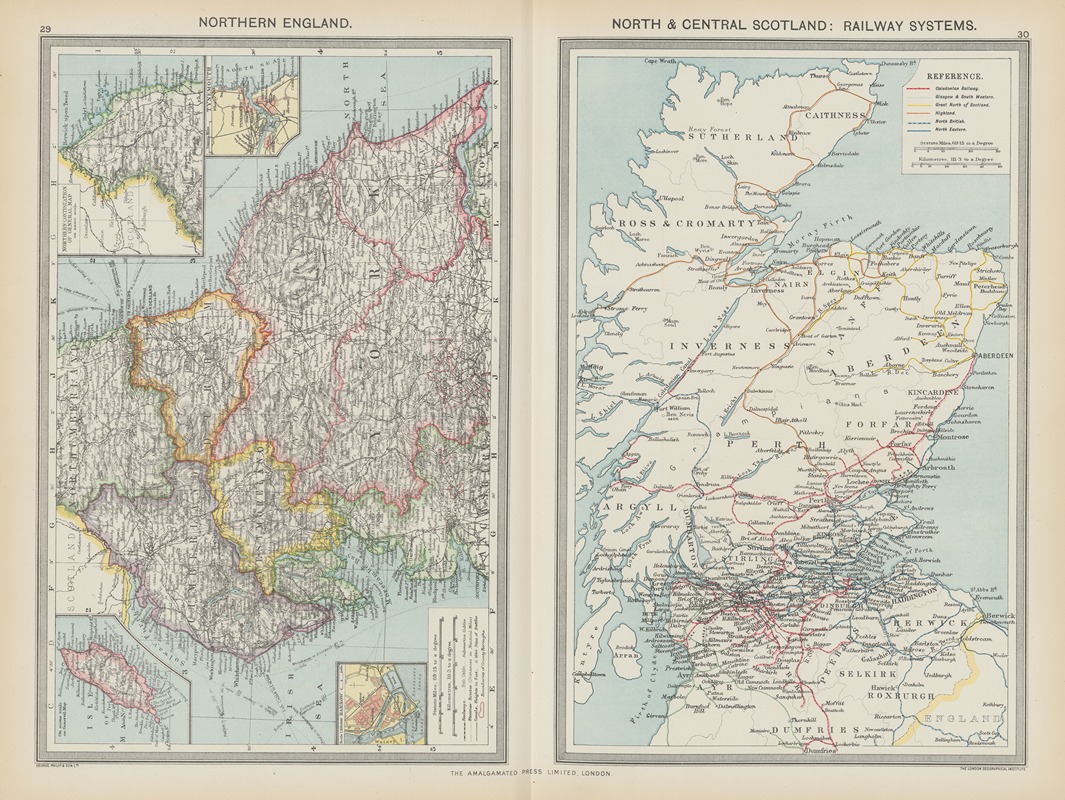 Amalgamated Press - Northern England, North and Central Scotland—Railway Systems