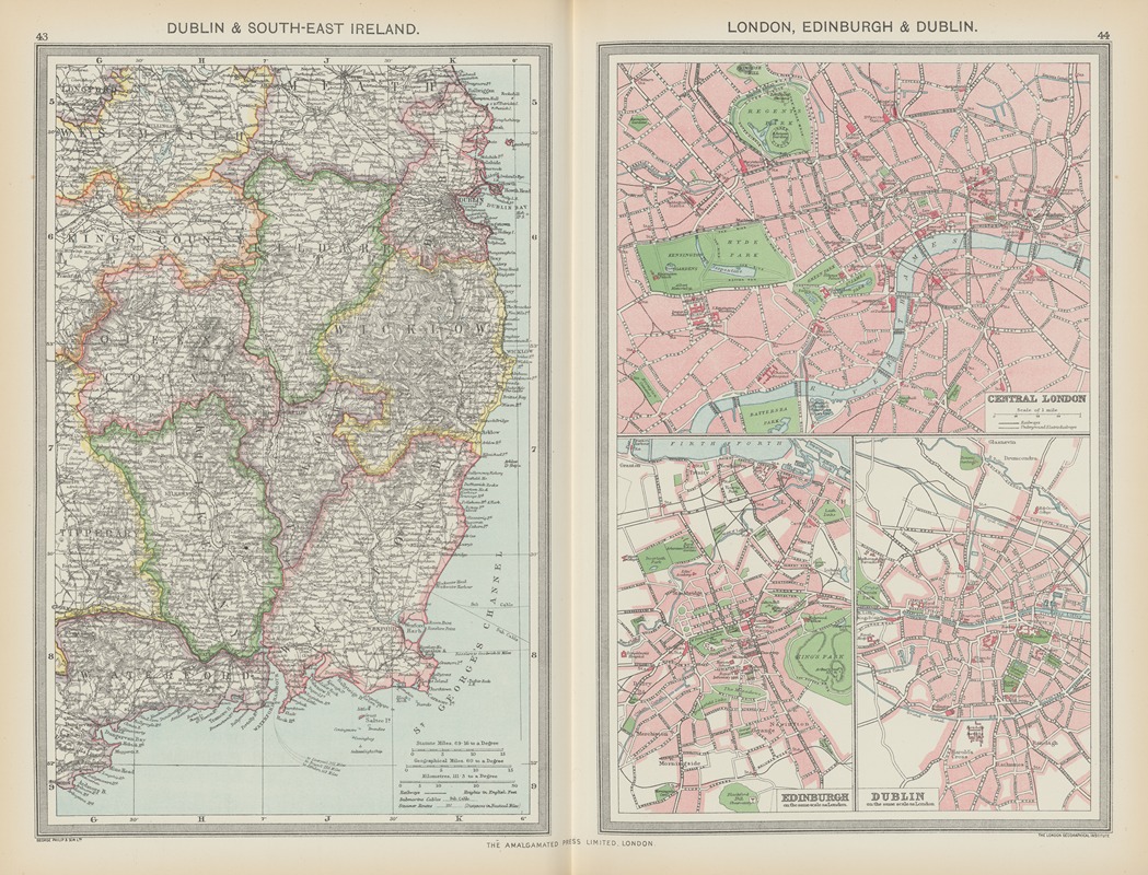 Amalgamated Press - Dublin Aand South-East Ireland, London, Edinburgh And Dublin
