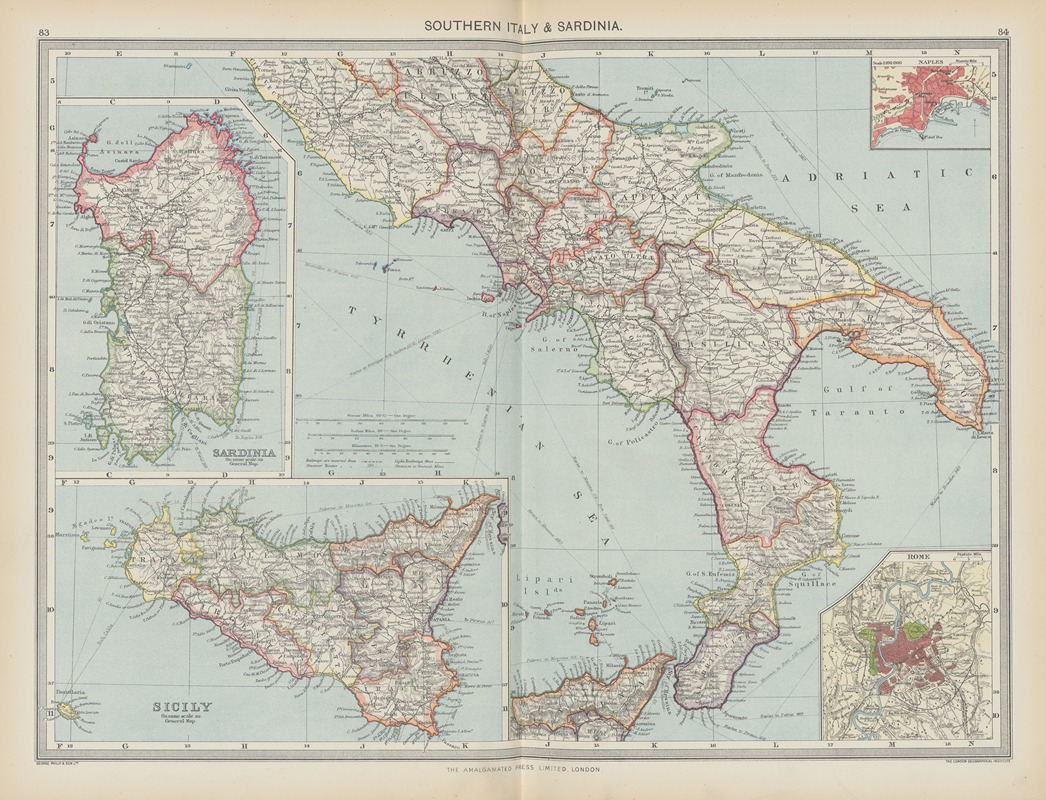 Amalgamated Press - Southern Italy and Sardinia