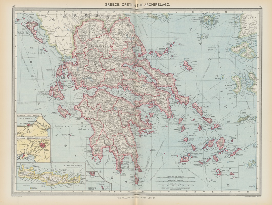 Amalgamated Press - Greece, Crete and The Archipelago