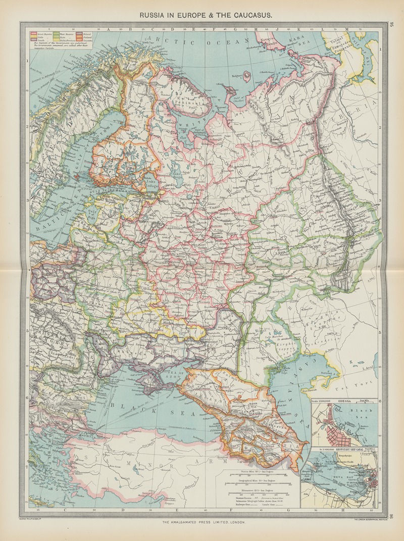 Amalgamated Press - Russia In Europe, and The Caucasus