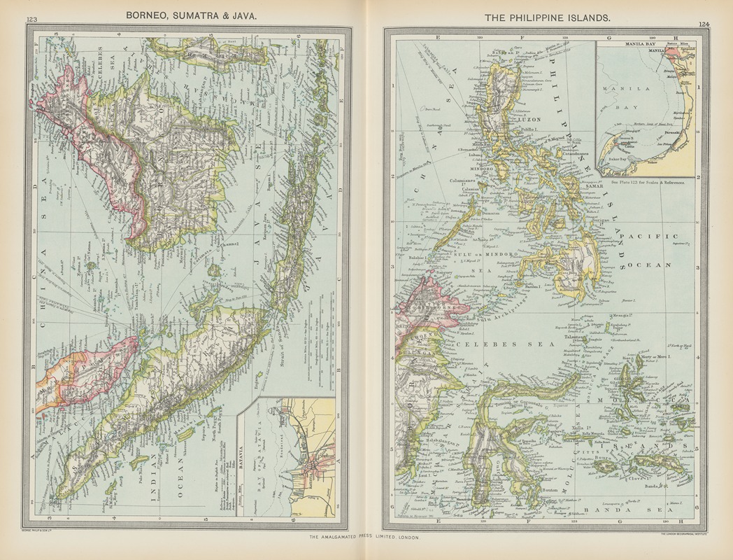 Amalgamated Press - Borneo, Sumatra and Java, The Philippine Islands