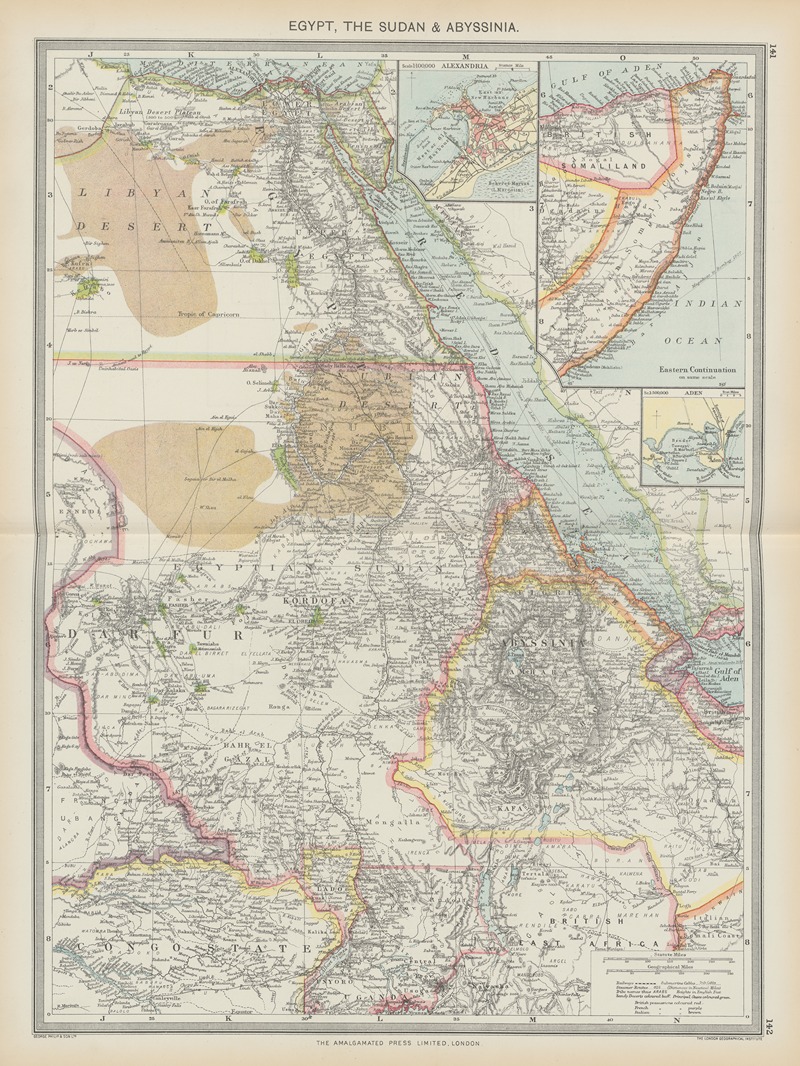 Amalgamated Press - Egypt, The Sudan and Abyssinia