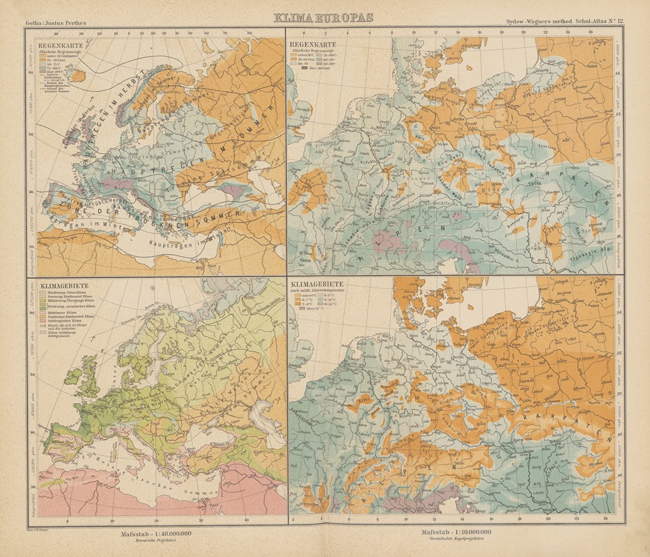 Emil von Sydow - Klima‎ ‎Europas