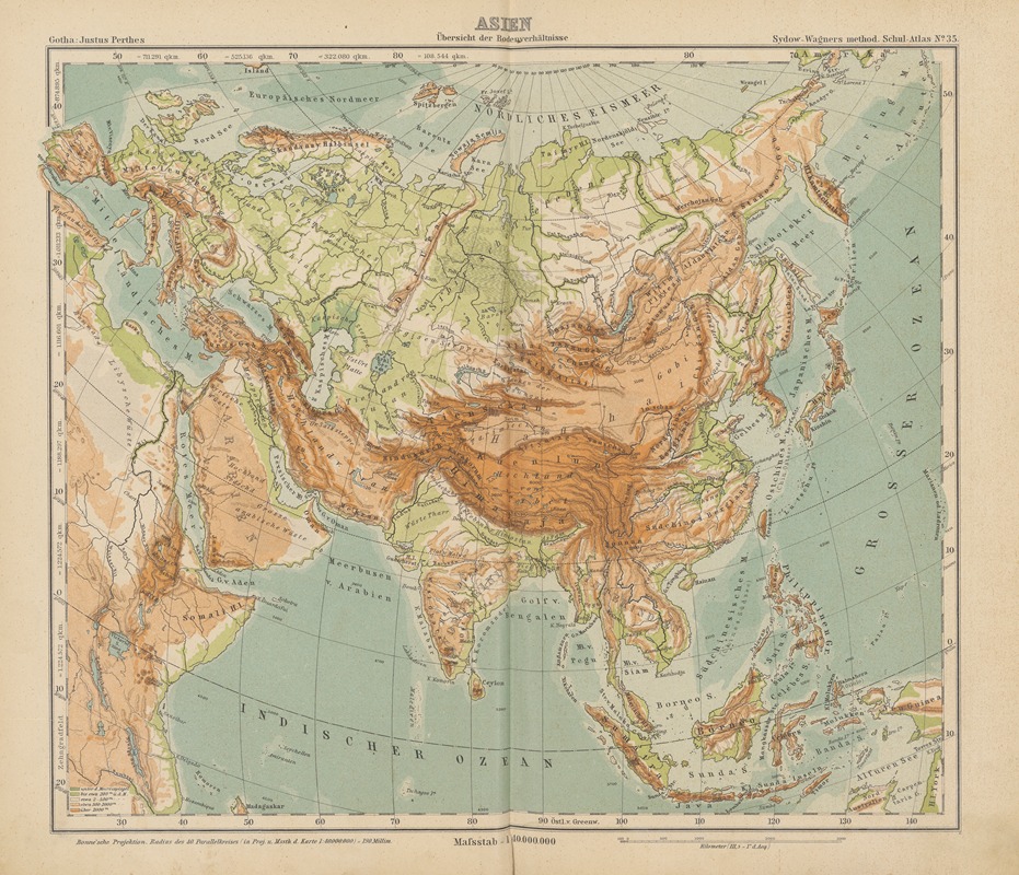 Emil von Sydow - Asien. Ubersicht der Bodenverhaltnisse