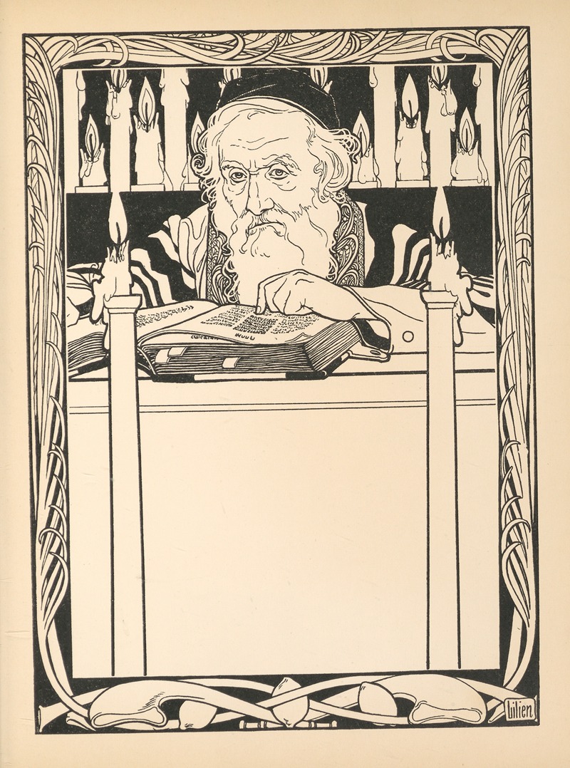 Ephraim Moses Lilien - Lieder des Ghetto Pl.06