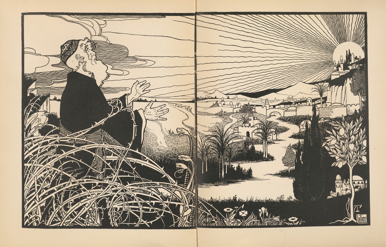 Ephraim Moses Lilien - Lieder des Ghetto Pl.09