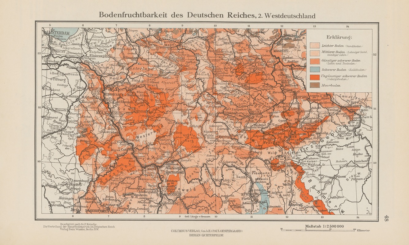 Ernst Friedrich - Bodenfruchtbarkeit des Deutschen Reiches, 2.Westdeutschland