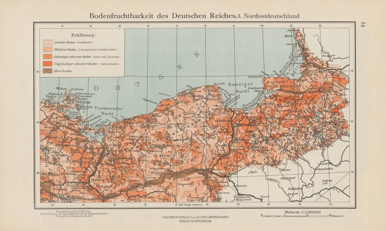 Ernst Friedrich - Bodenfruchtbarkeit des Deutschen Reiches, 3.Nordostdeutschland