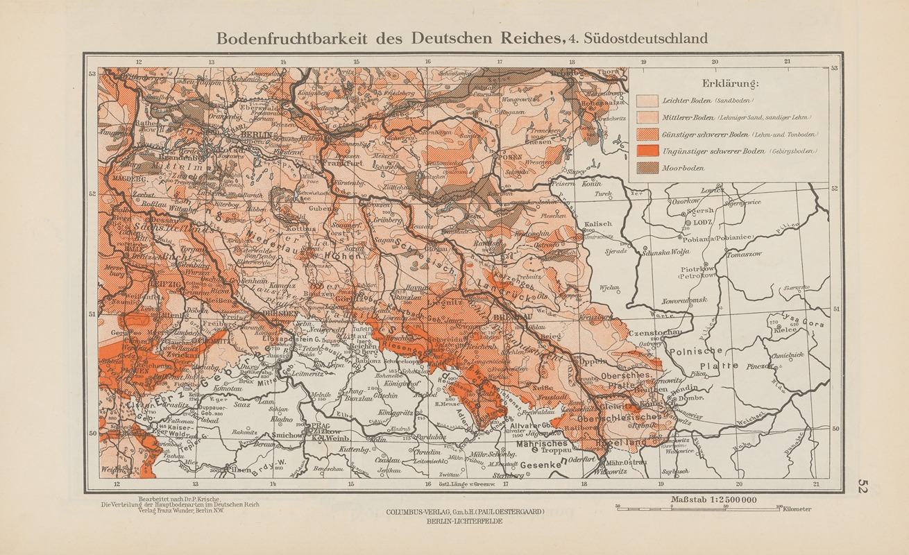 Ernst Friedrich - Bodenfruchtbarkeit des Deutschen Reiches, 4.Sudostdeutschland