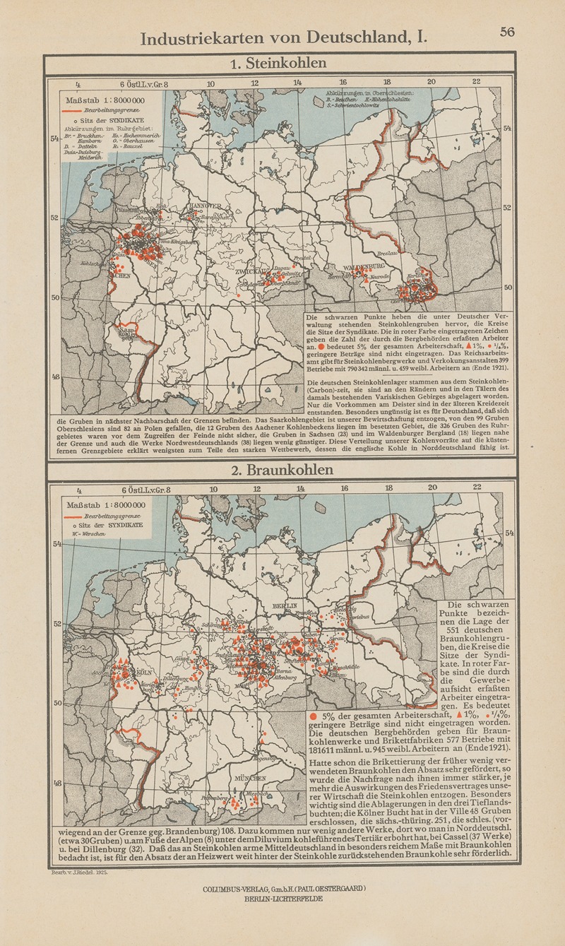 Ernst Friedrich - Industriekarten von Deutschland I