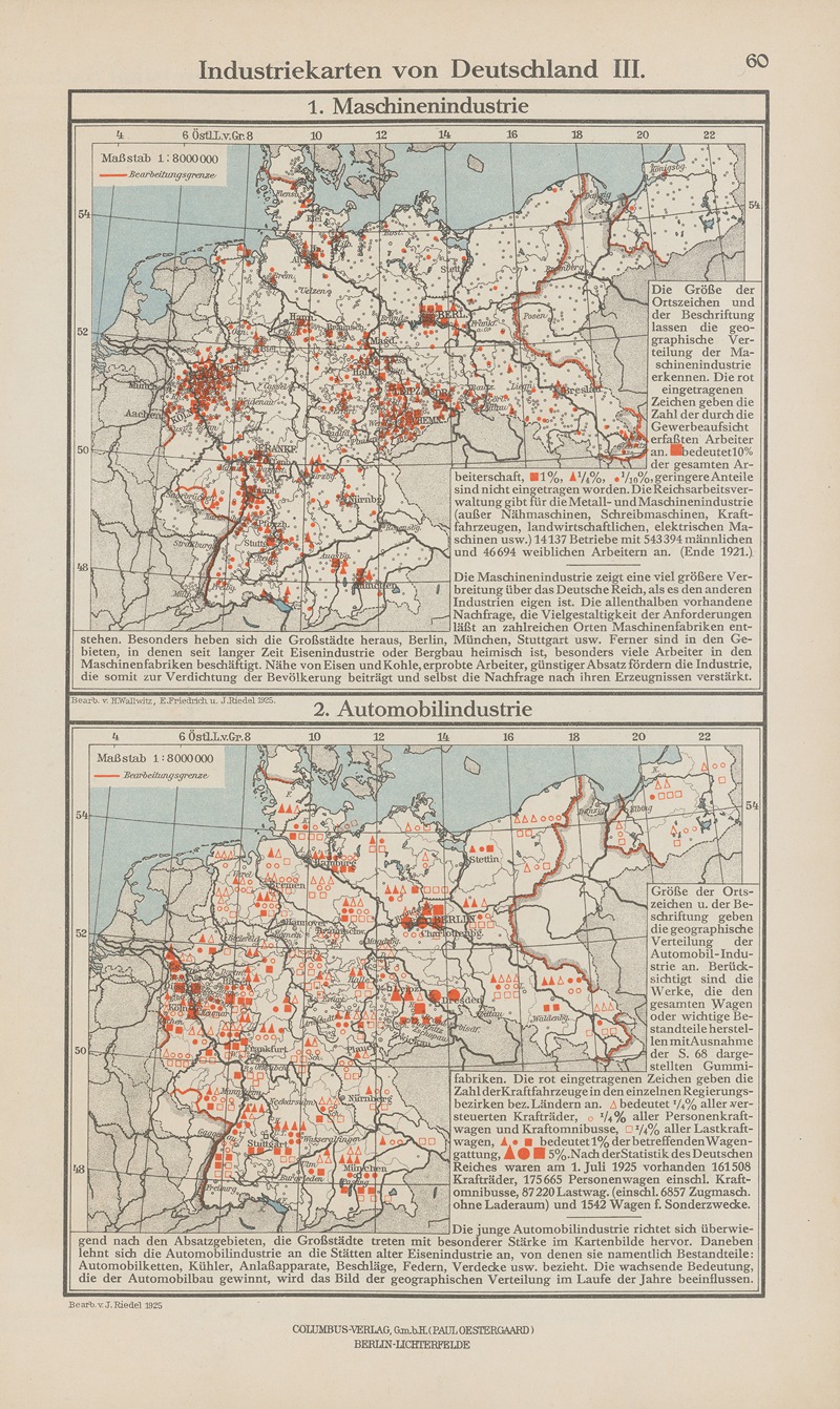 Ernst Friedrich - Industriekarten von Deutschland III