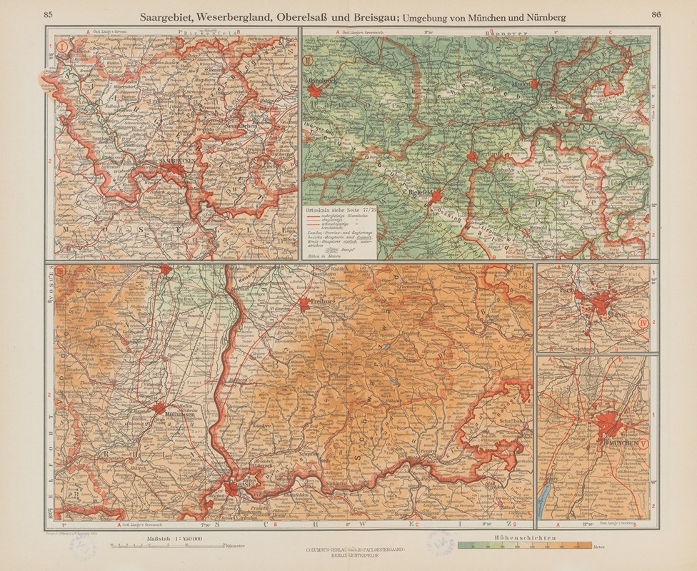 Ernst Friedrich - Saargebiet, Weserbergland, Oberelsass und Breisgau, Umgebung von Munchen und Nurnberg