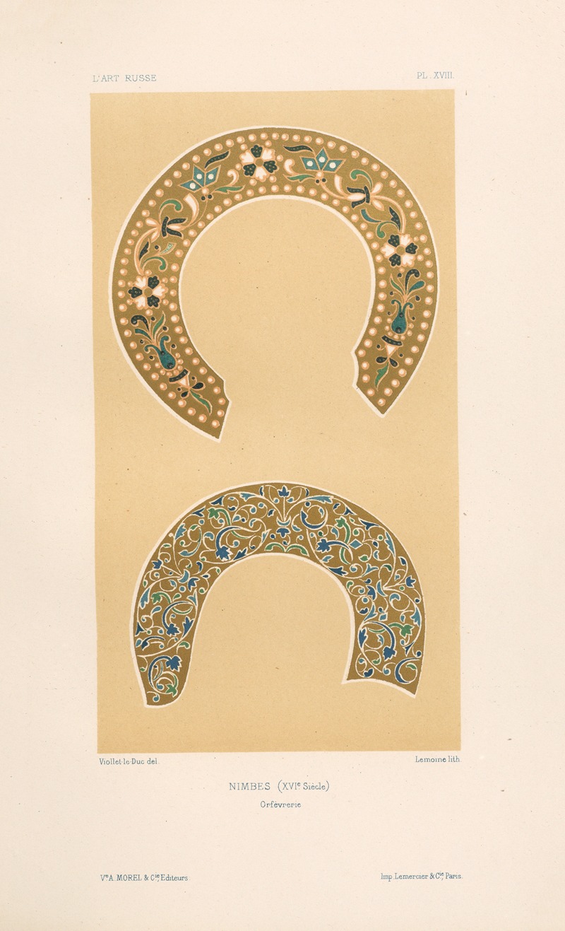 Eugène-Emmanuel Viollet-le-Duc - Nimbes (XVIe siècle). Orfèvrerie