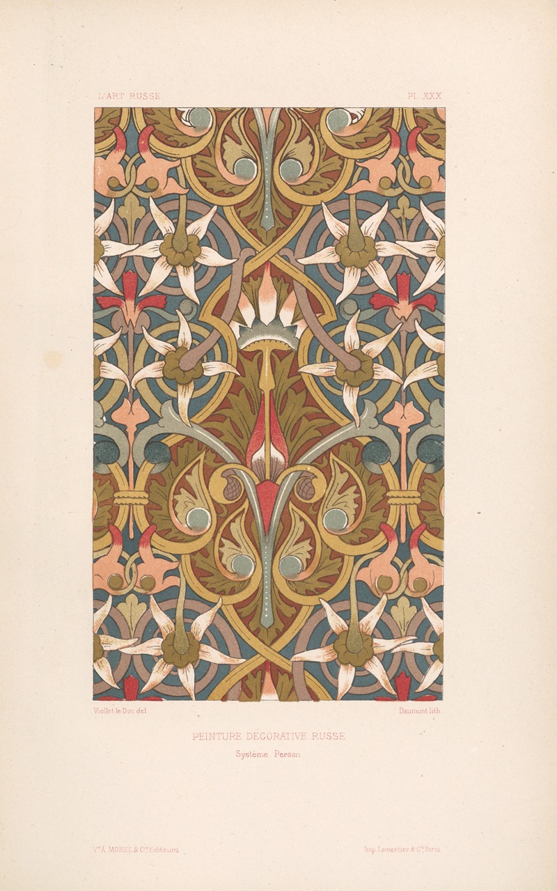 Eugène-Emmanuel Viollet-le-Duc - Peinture décorative russe. — Système persan