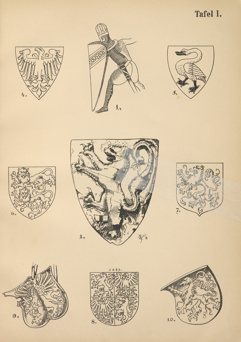 Emil Doepler - Heraldischer Handbuch fur Freunde der Wappenkunst Pl.02