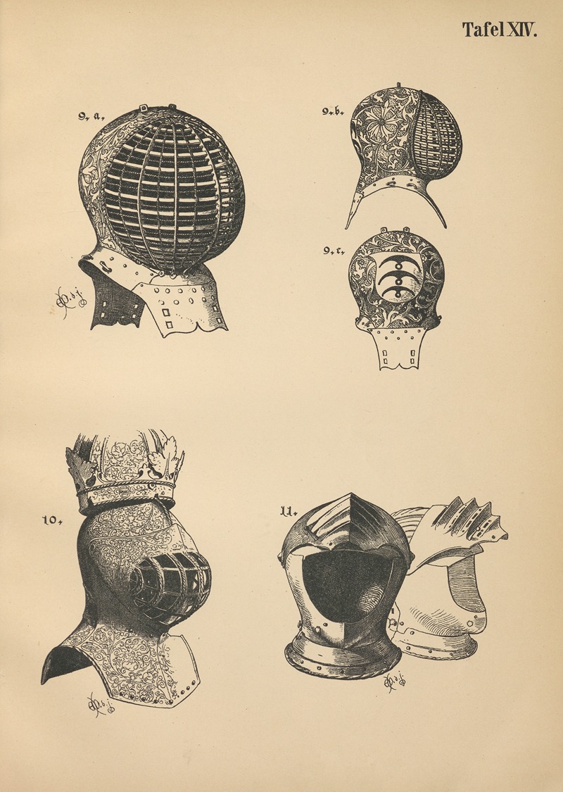 Emil Doepler - Heraldischer Handbuch fur Freunde der Wappenkunst Pl.13