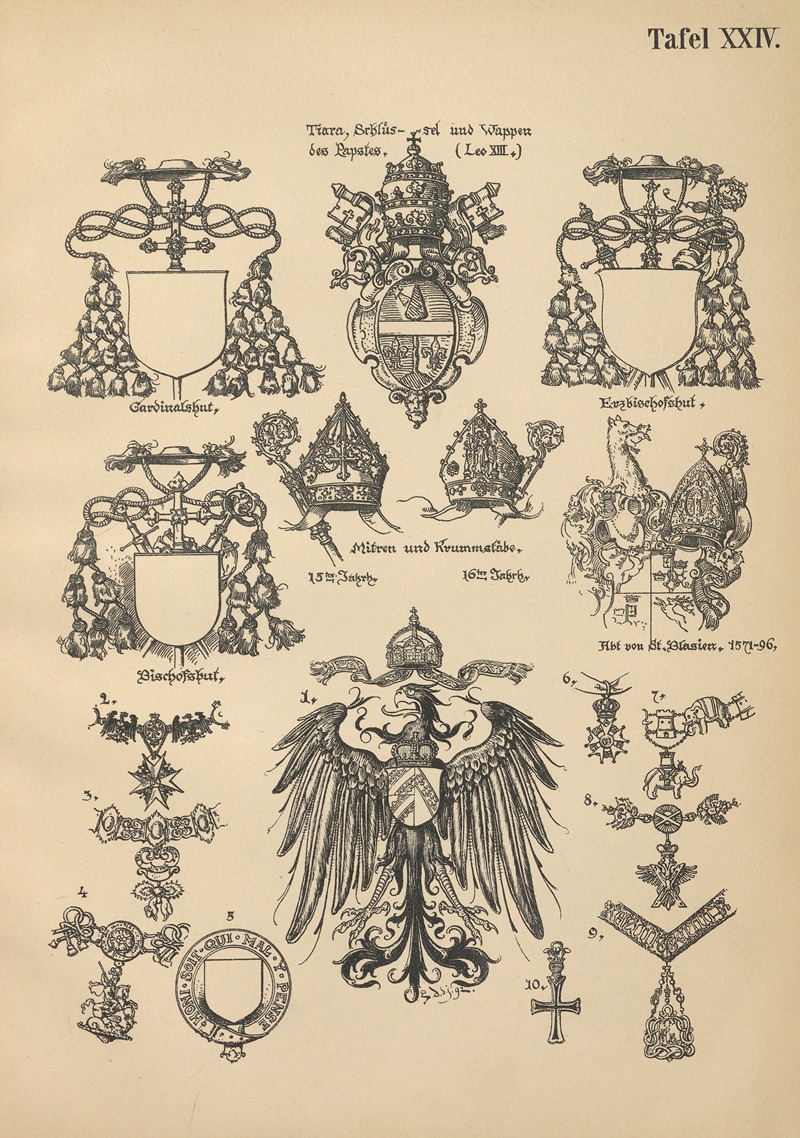 Emil Doepler - Heraldischer Handbuch fur Freunde der Wappenkunst Pl.23
