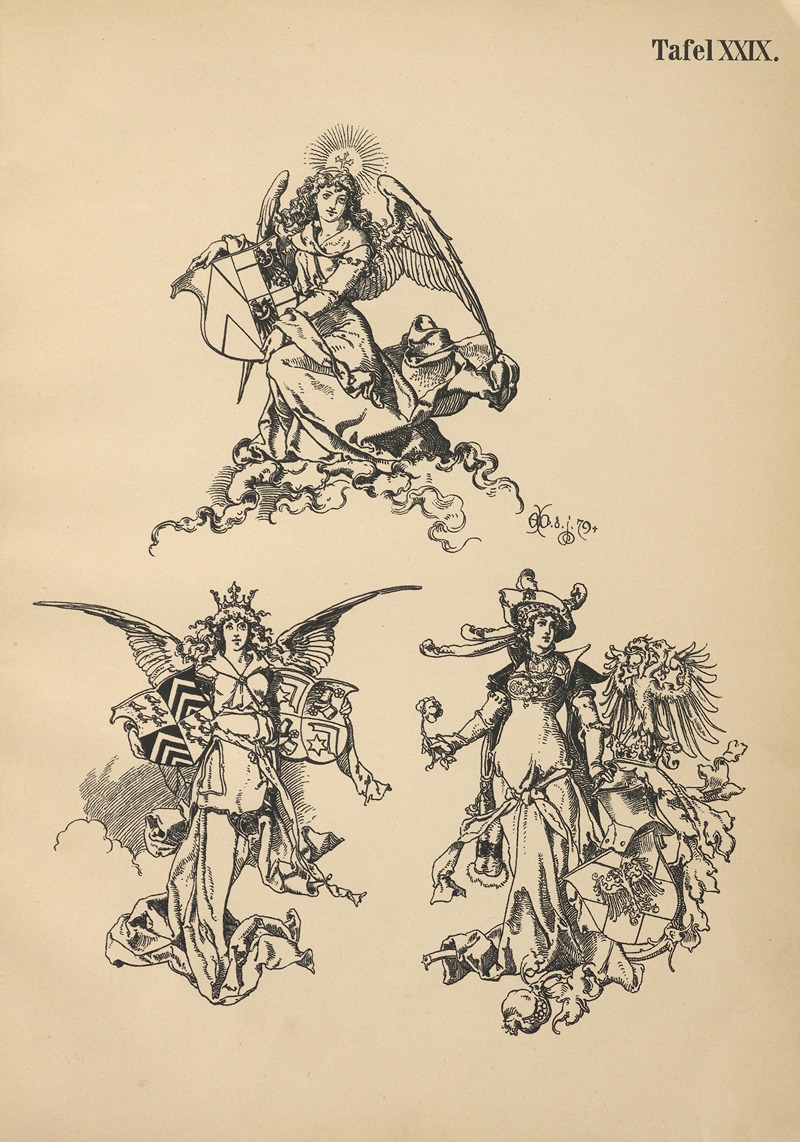 Emil Doepler - Heraldischer Handbuch fur Freunde der Wappenkunst Pl.28