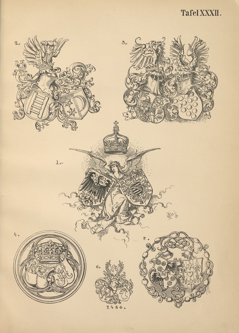 Emil Doepler - Heraldischer Handbuch fur Freunde der Wappenkunst Pl.31