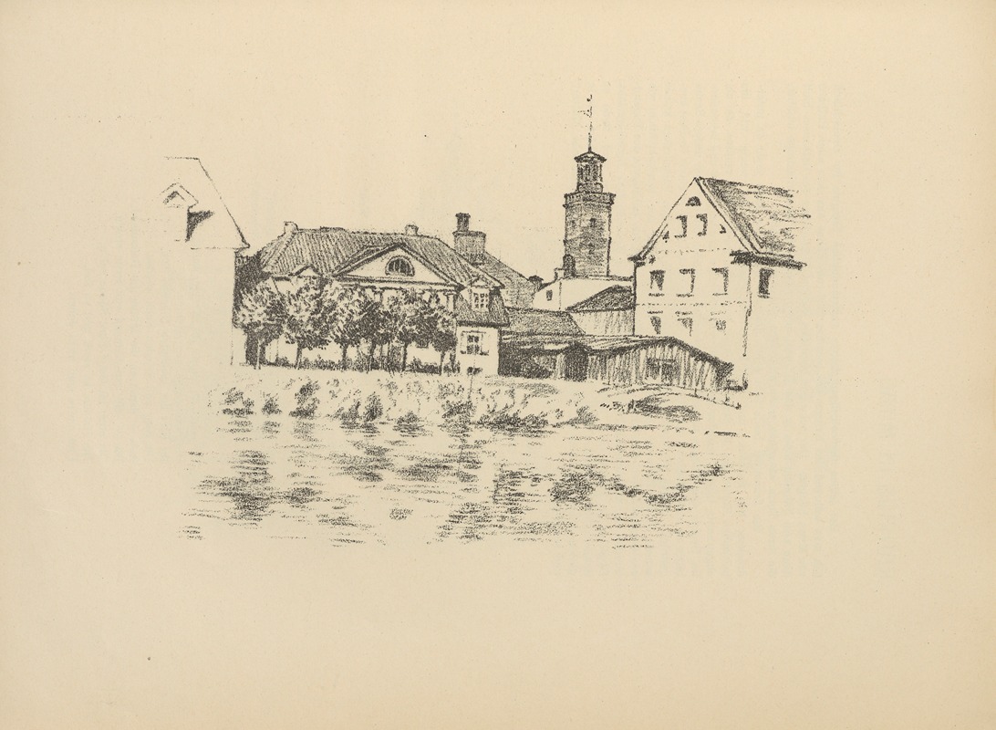 Hermann Struck - Uferstrasse in Mitau