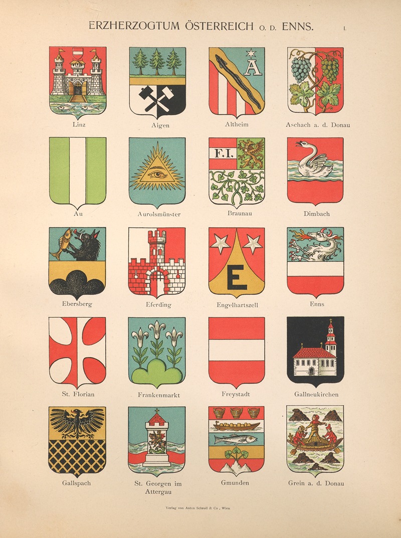 Hugo Gerhard Ströhl - Erzherzogtum‎ ‎Österreich‎ ‎O.‎ ‎D.‎ ‎Enns I
