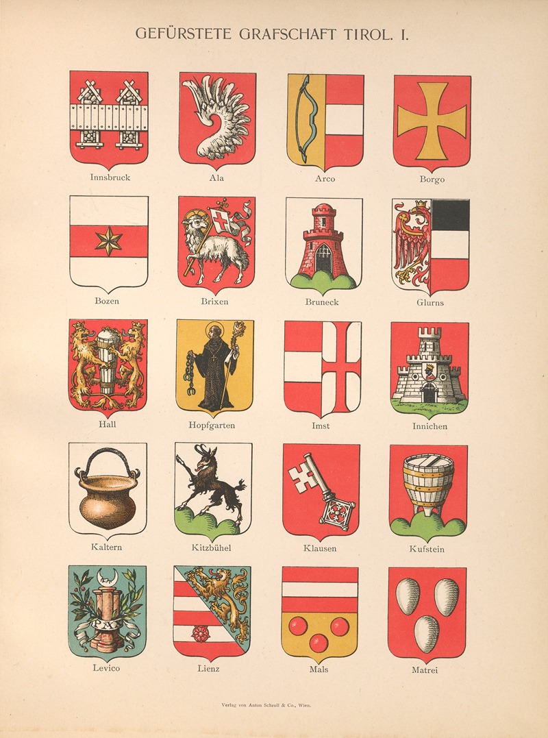 Hugo Gerhard Ströhl - Gefurstete ‎Grafschaft‎ ‎Tirol‎ ‎I