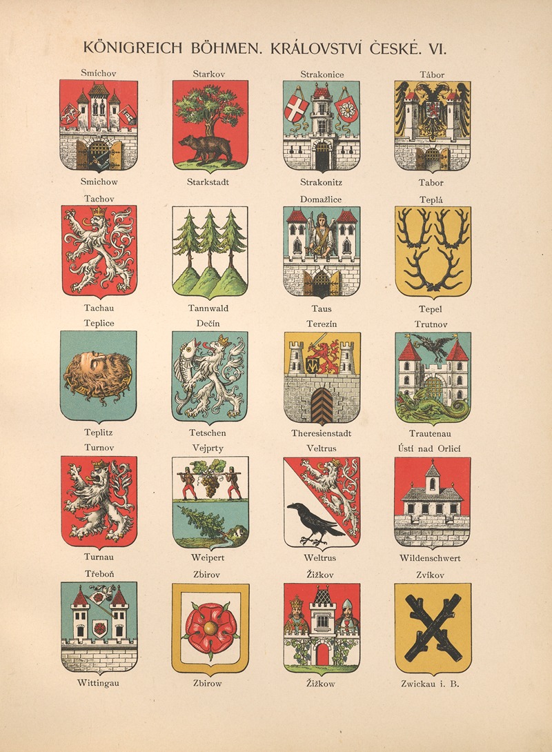Hugo Gerhard Ströhl - Königreich‎ ‎Böhmen. Kràlovstvï‎ ‎Ceské.‎ V‎I