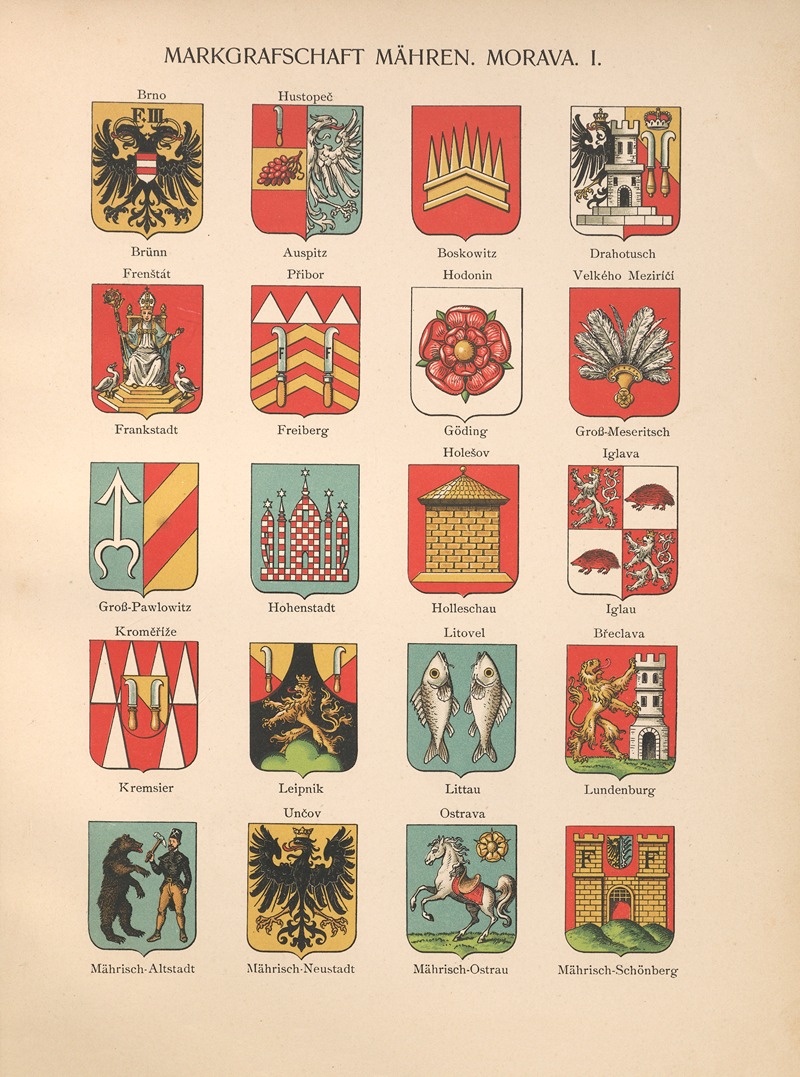 Hugo Gerhard Ströhl - Markgrafschaft Mahren. Morava. I