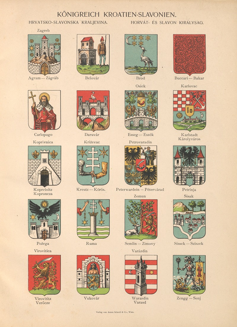 Hugo Gerhard Ströhl - Königreich‎ ‎Kroatien-Slavonien