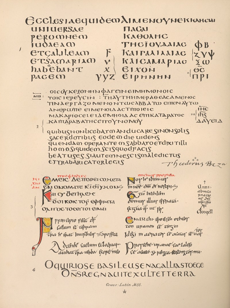 John Obadiah Westwood - Graeco-Latin‎ ‎MSS