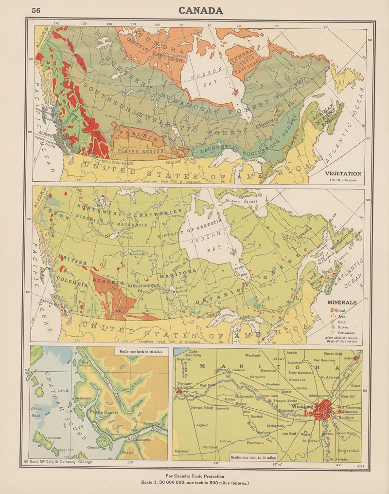 John Paul Goode - Canada; Vegetation, Minerals