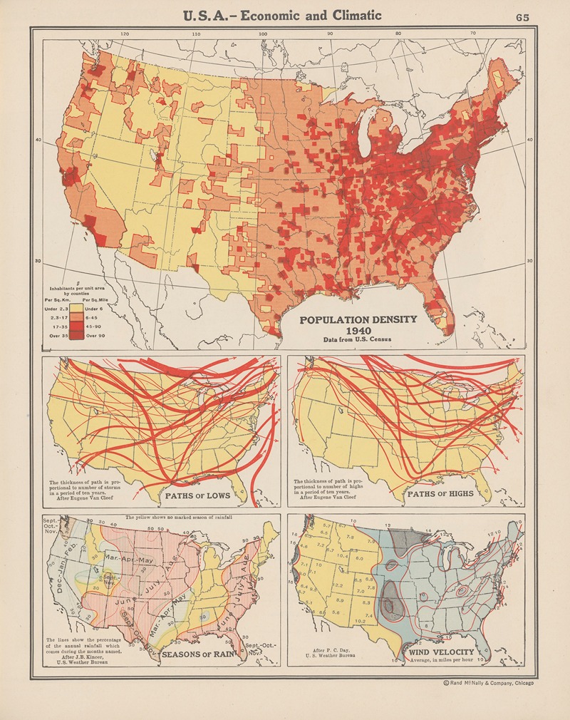 John Paul Goode - U. S. A.—Economic and Climatic