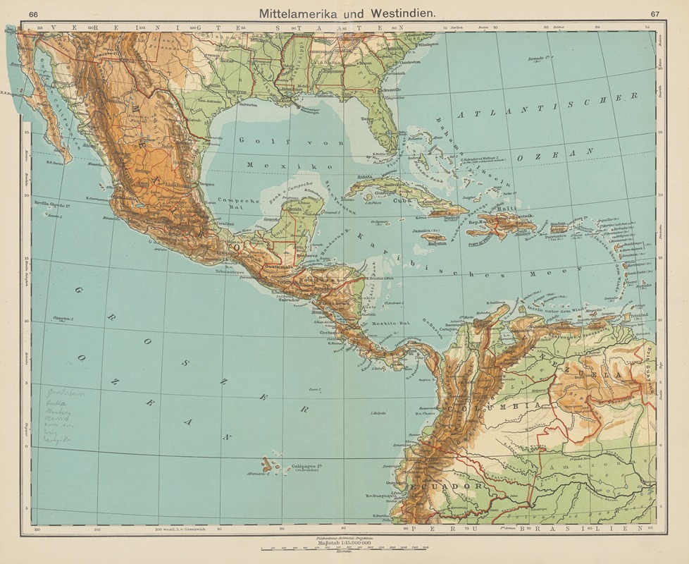 Carl Diercke - Mittelamerika und Westindien