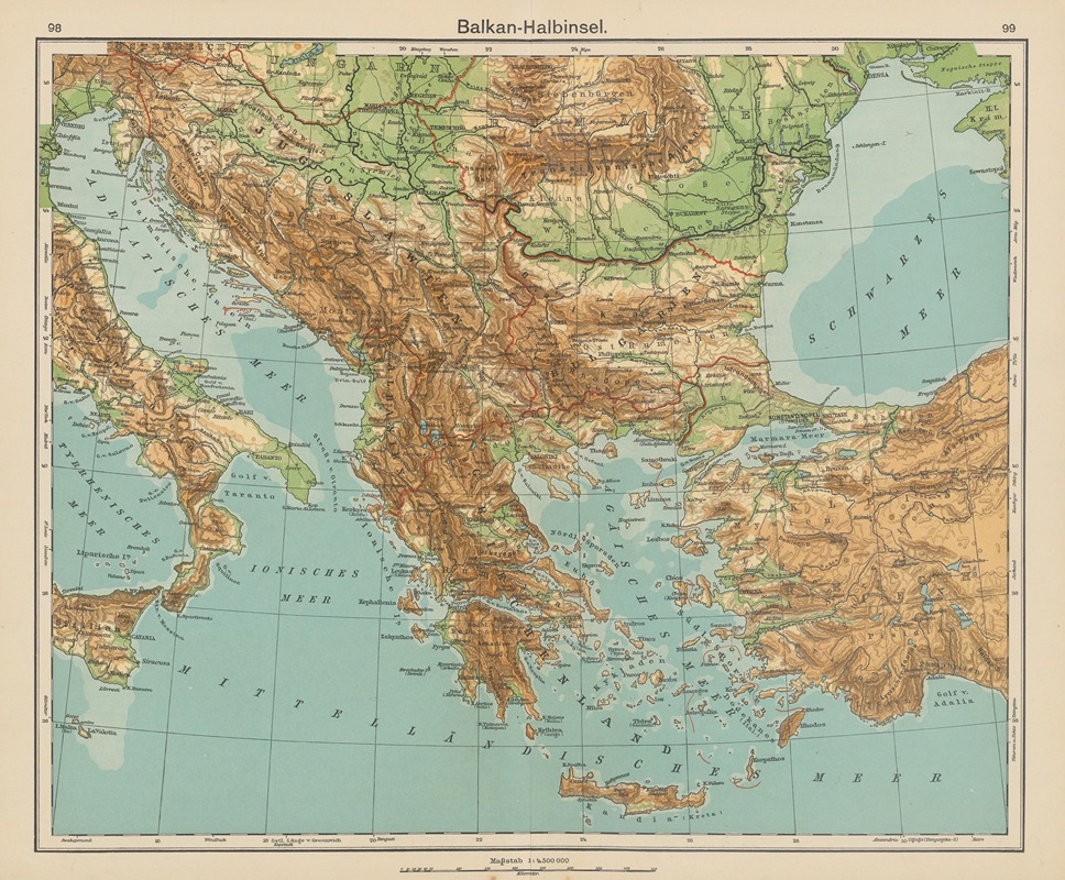 Carl Diercke - Balkan-Halbinsel