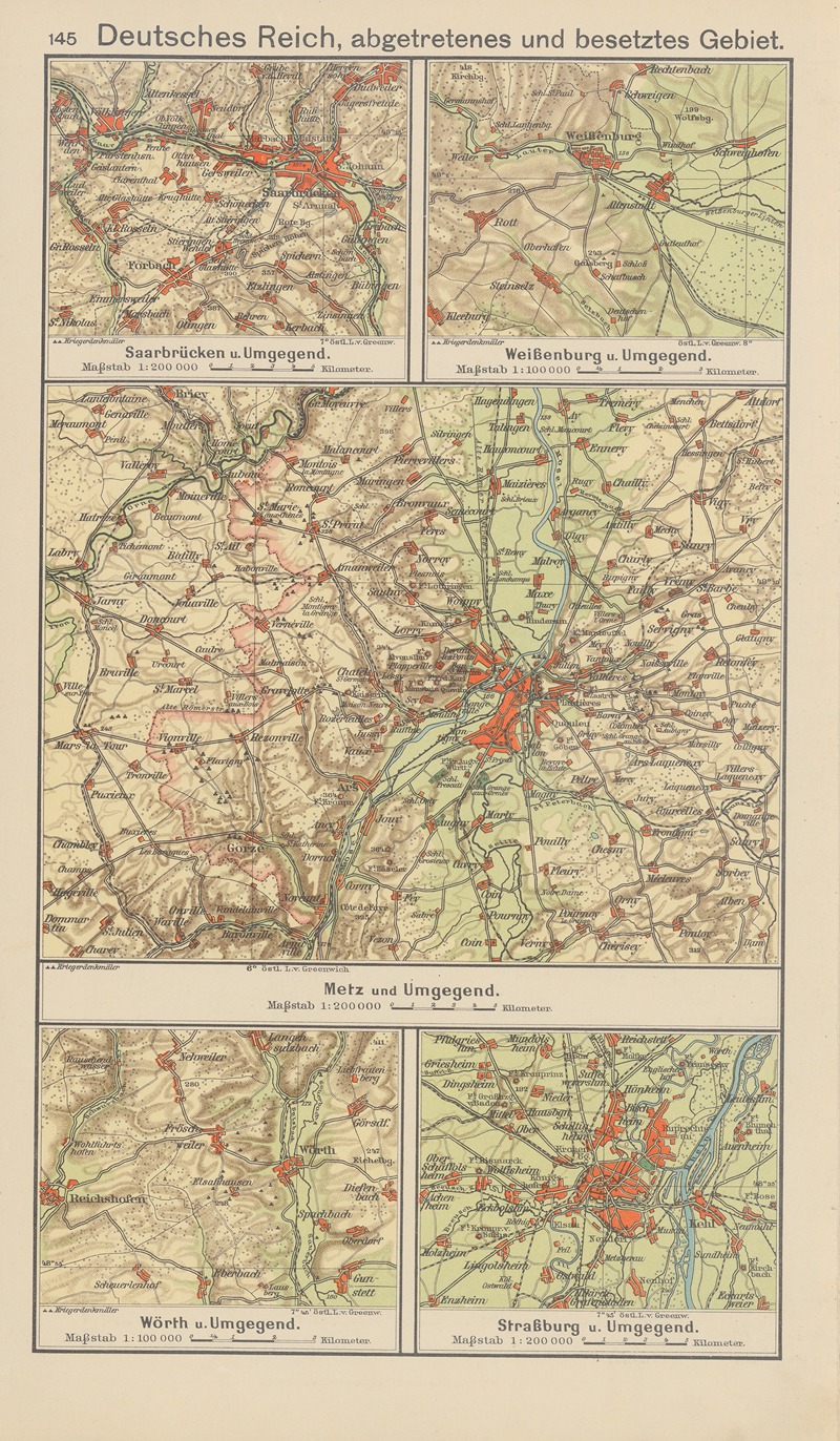 Carl Diercke - Deutsches‎ ‎Reich, abgetretenes und besetztes Gebiet