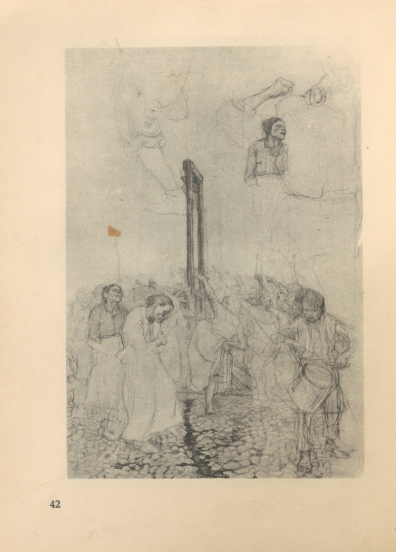 Käthe Kollwitz - Tanz‎ ‎um‎ ‎die‎ ‎Guillotine