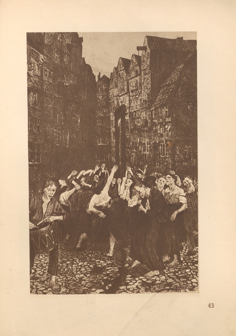 Käthe Kollwitz - Tanz um die Guillotine