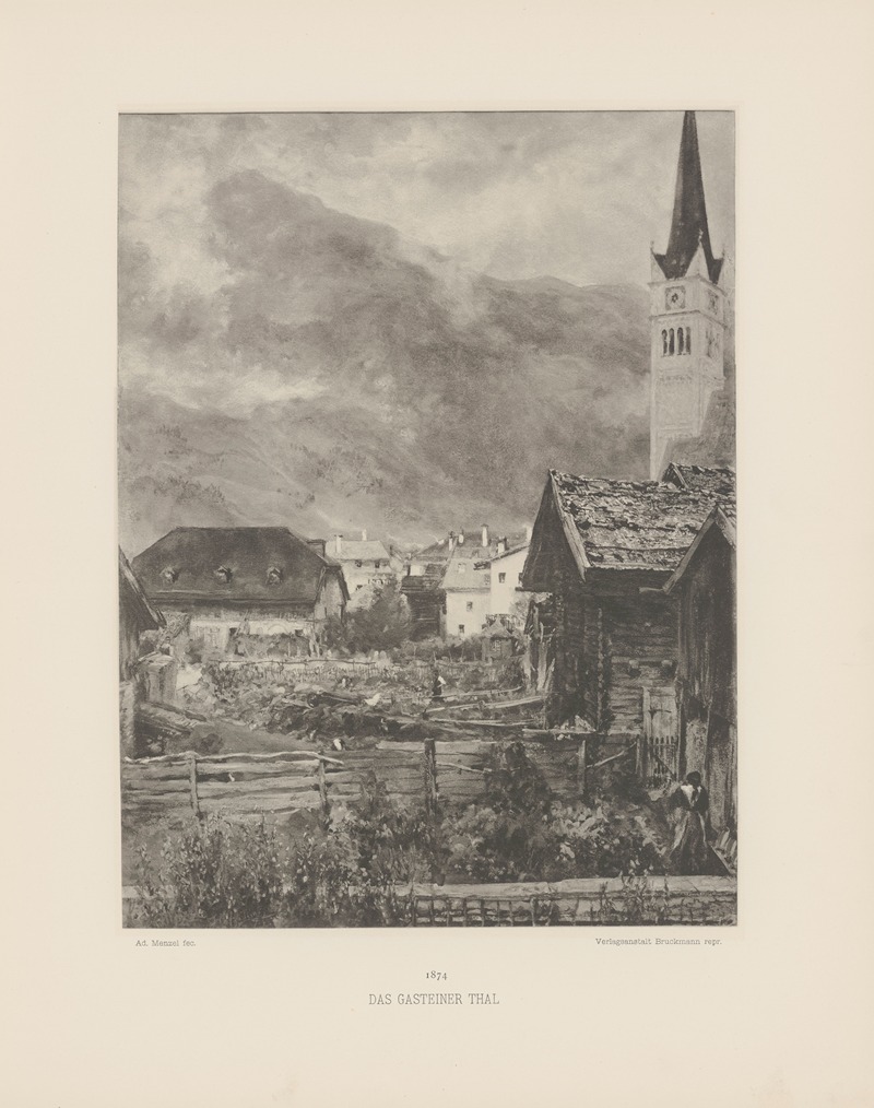 Adolph von Menzel - Das Gasteiner Thal