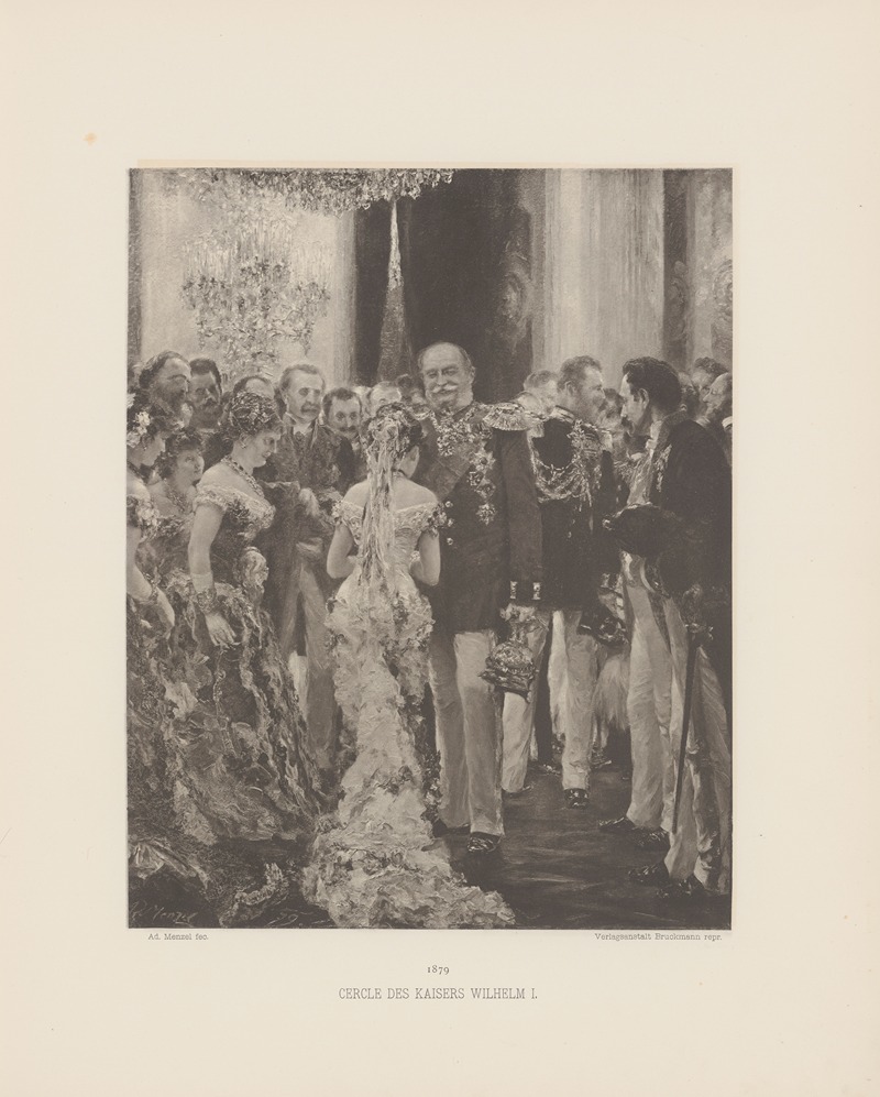 Adolph von Menzel - Cercle des Kaissers Wilhelm I