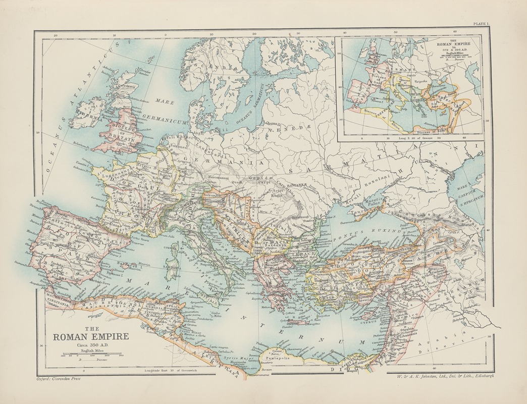 Reginald Lane Poole - The‎ ‎Roman‎ ‎Empire circa 350 A.D.