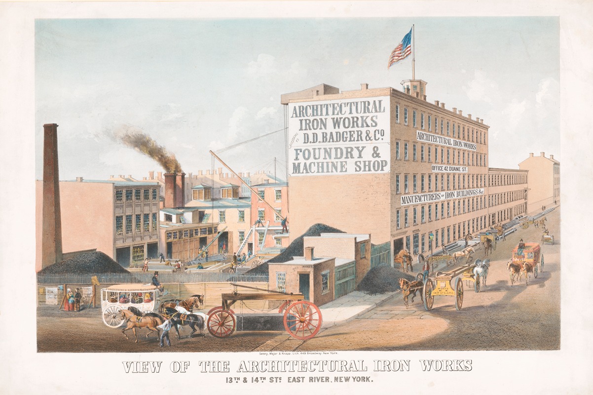 View of the architectural iron works 13th & 14th East