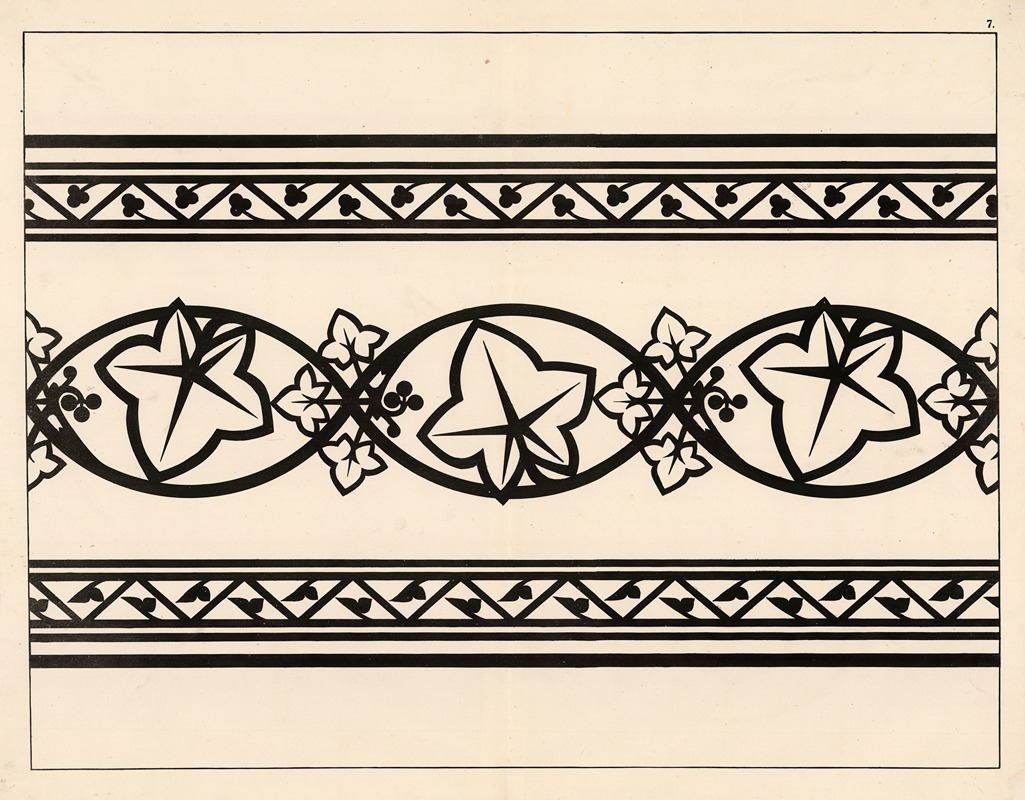Frieze and leaf patterns - Artvee