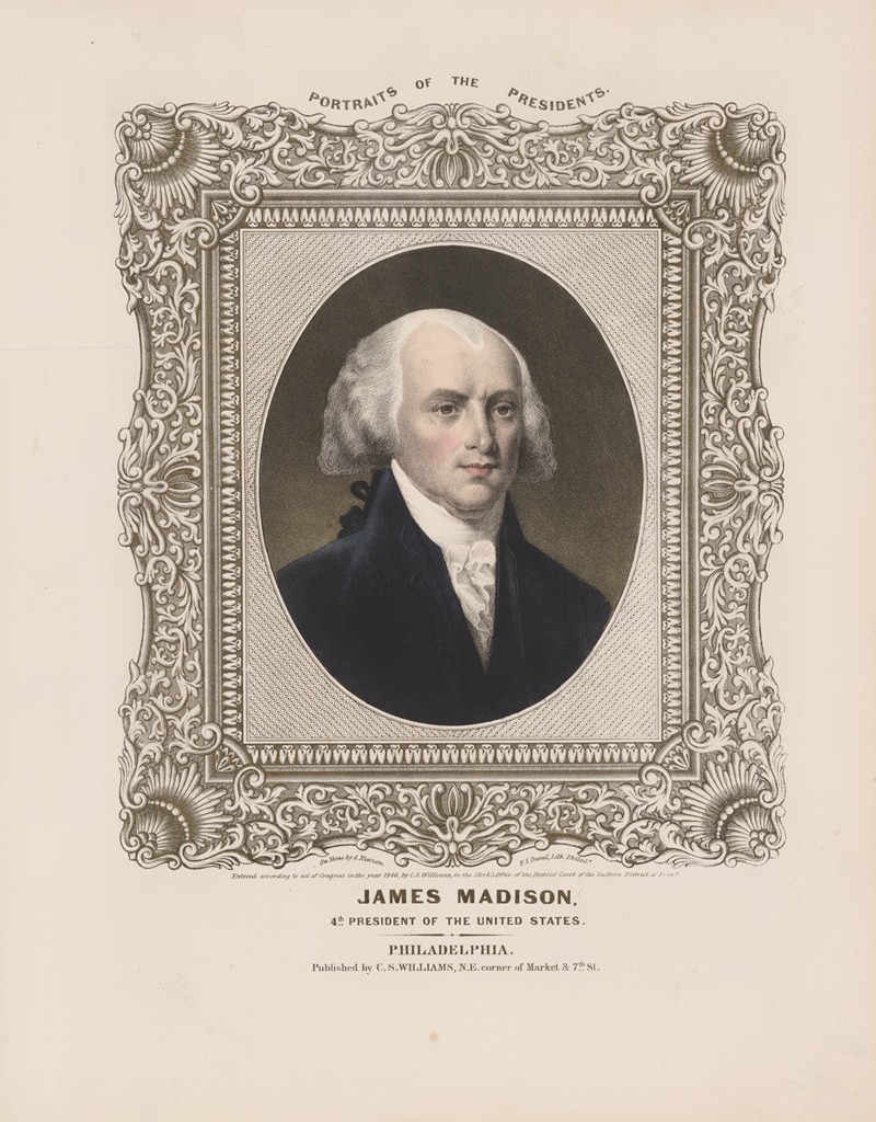 James Madison – 4th President of the United States - Artvee
